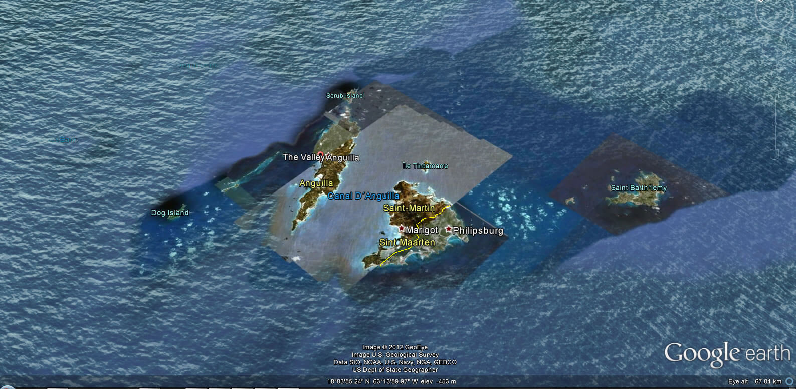 Anguilla erde karte